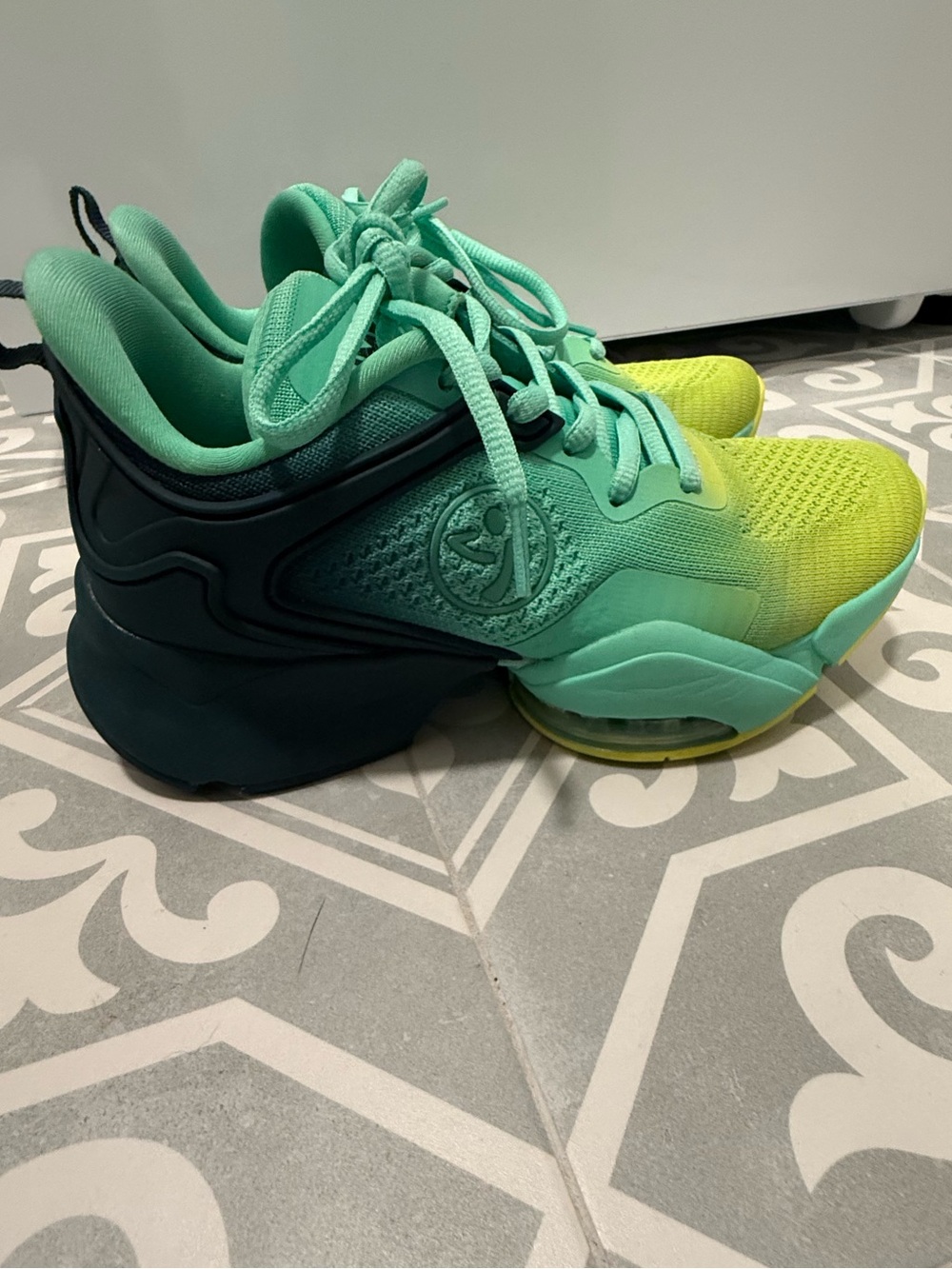 Zumba Air Stomp Ombré Teal/ Green
